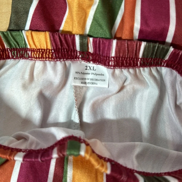 BOUTIQUE Wide Leg Flare Bell Bottom Striped Girls Pants Size 2XL (6/7) - Picture 5 of 5